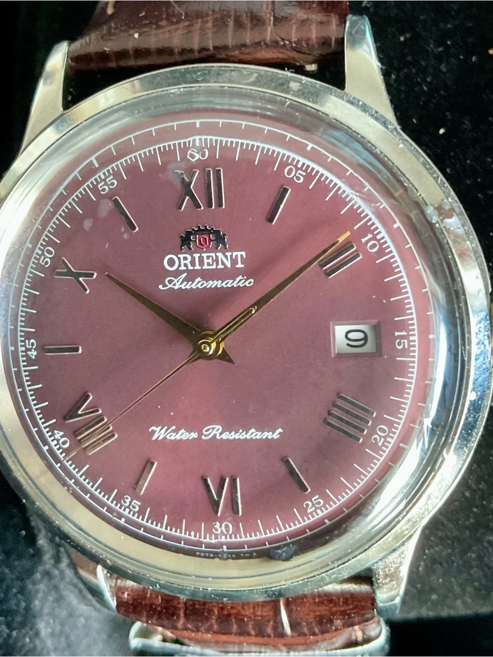 Orient Men's Automatic Red Dial Bambino Version 2 Mint Box/Manual